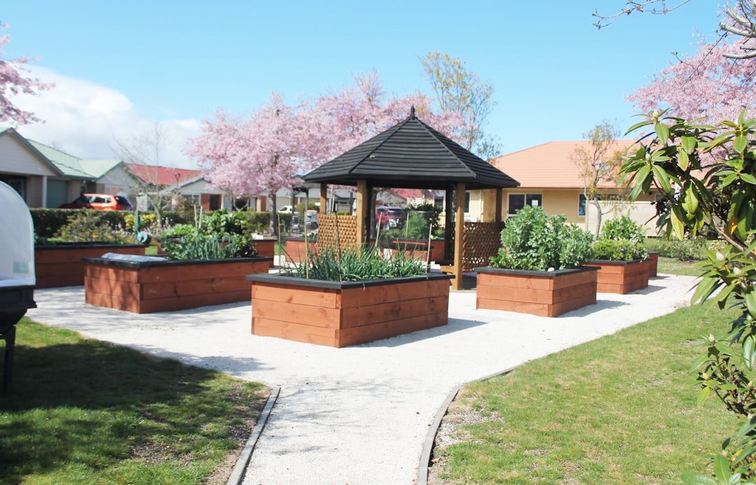 senior residents enjoying community garden