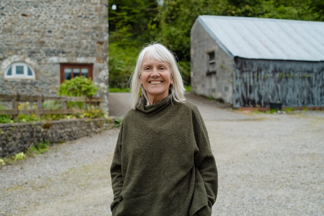 senior woman smiling