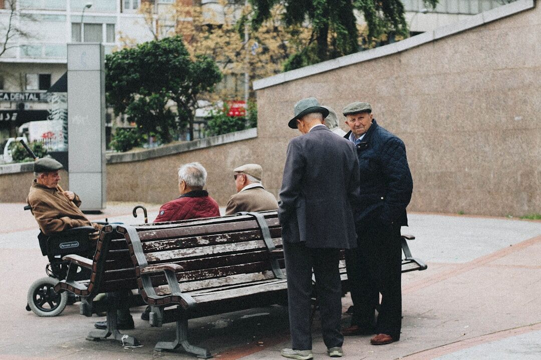seniors chatting together