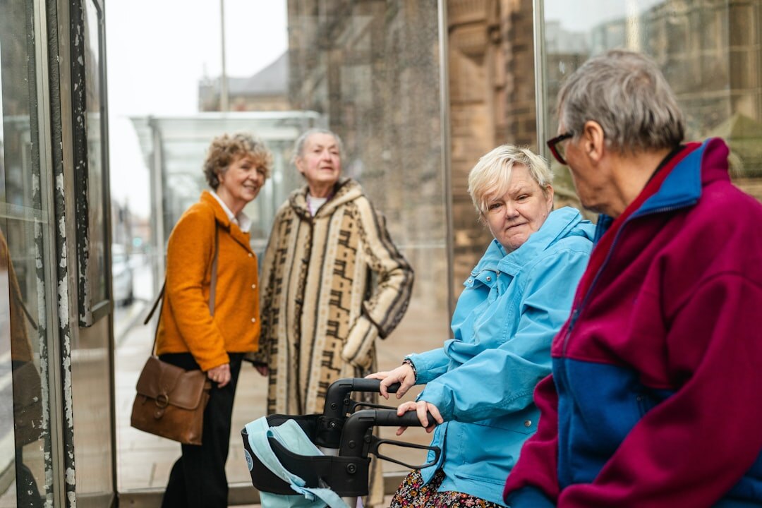 senior citizens smiling in community